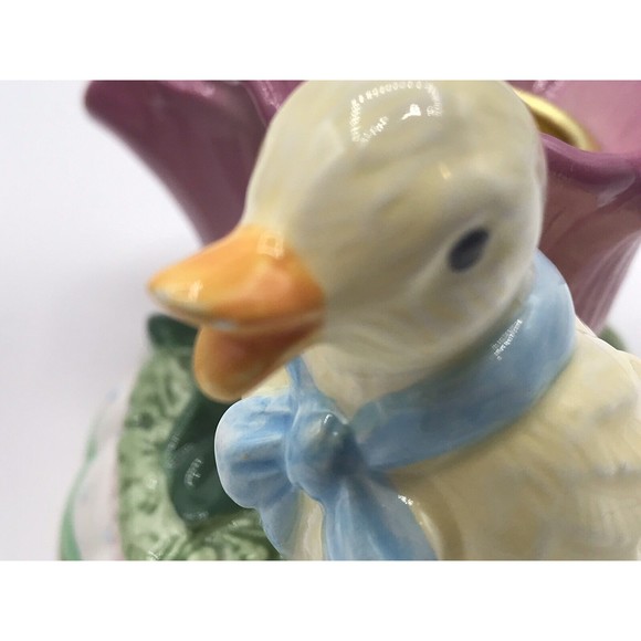 Avon Springtime Collection Candle Holders Bunny and Duck Floral - Picture 9 of 9
